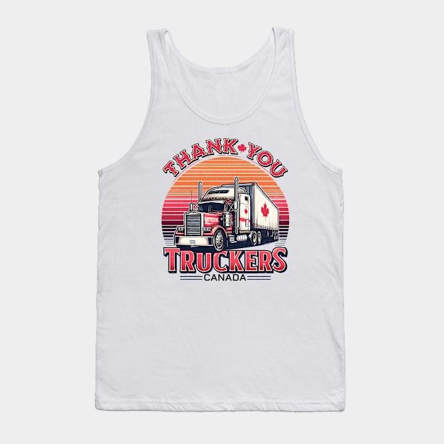 Thank You Truckers Canada Tank Top by BeanStiks